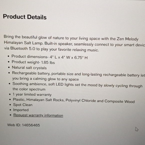 Lomi Himalayan Salt Lamp Speaker 🔊 - Picture 3 of 10